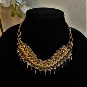 Multi Chain and Bead Necklace